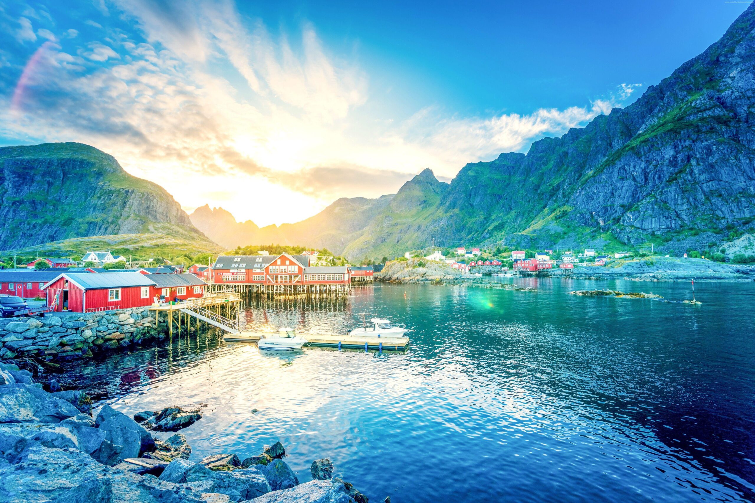 Lofoten Wallpaper, Nature / Water: Lofoten, Norway, lake