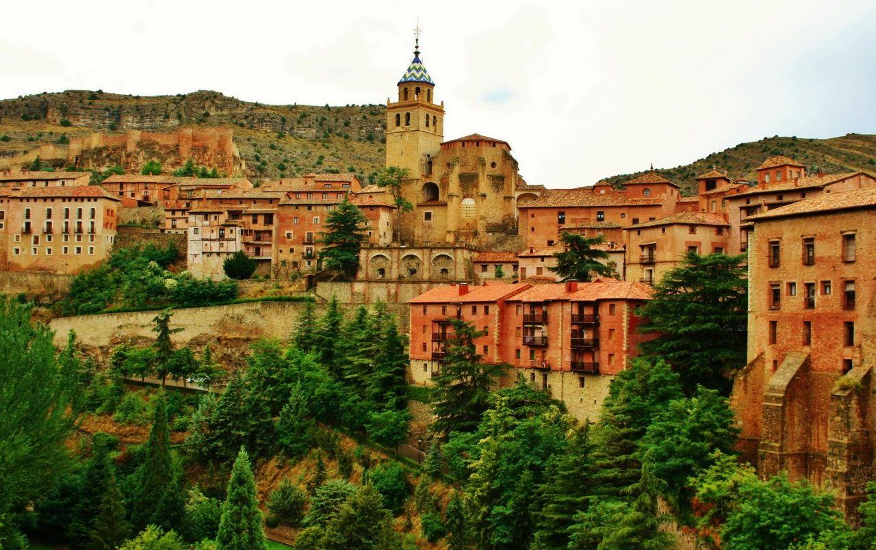 Spain Village Houses Rocks wallpapers