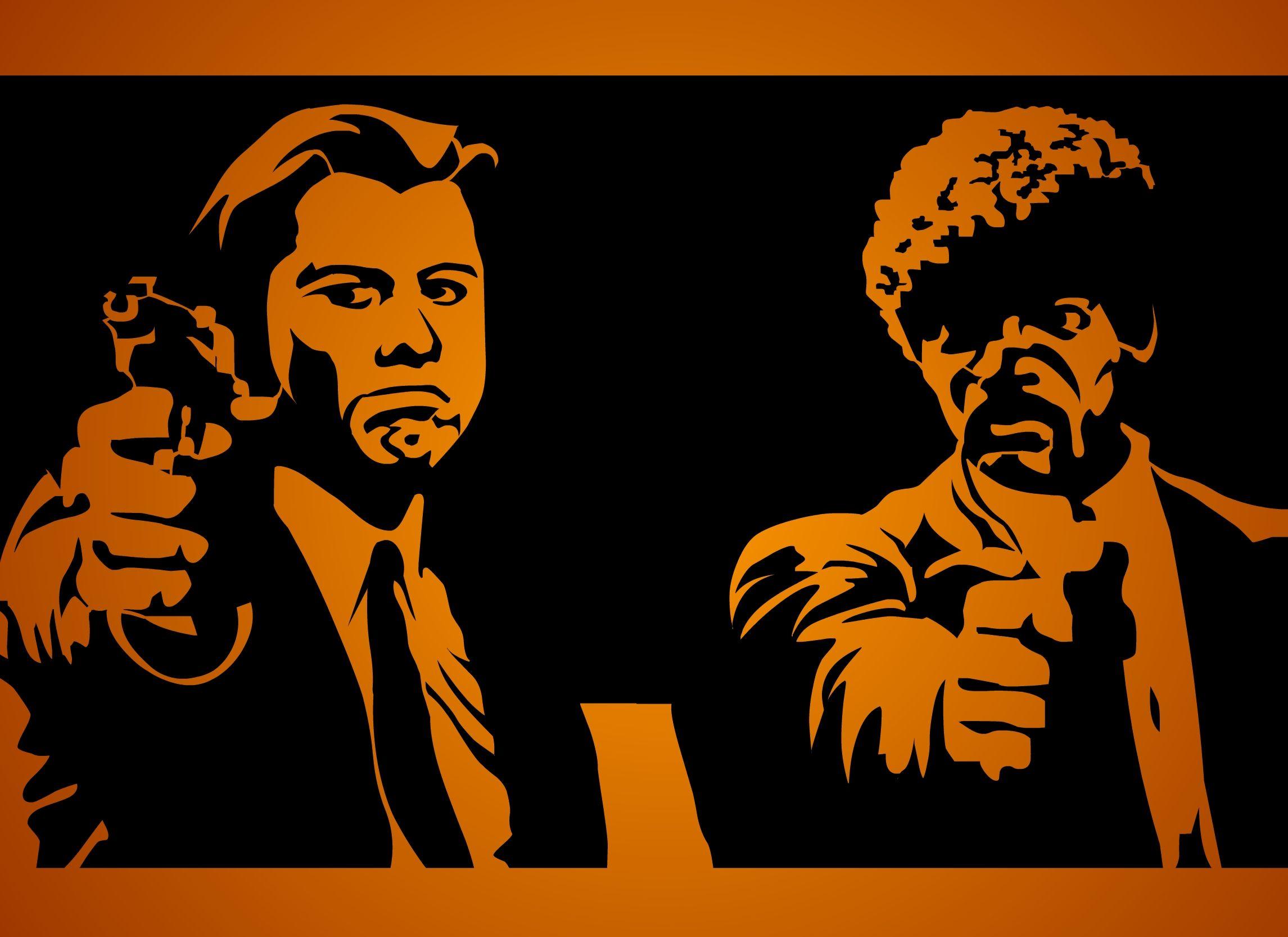 Pulp Fiction Samuel L Jackson John Travolta Hd Wallpapers