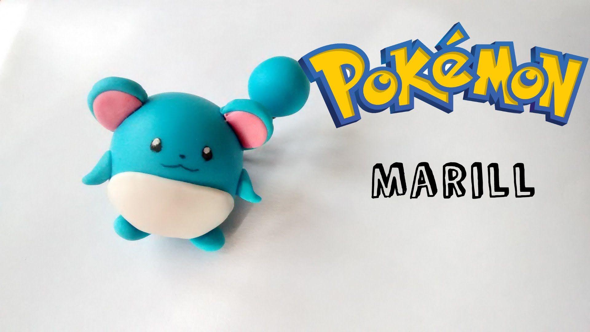 Pokemon☆ Marill Polymer Clay☆ Tutorial Porcelana Fría