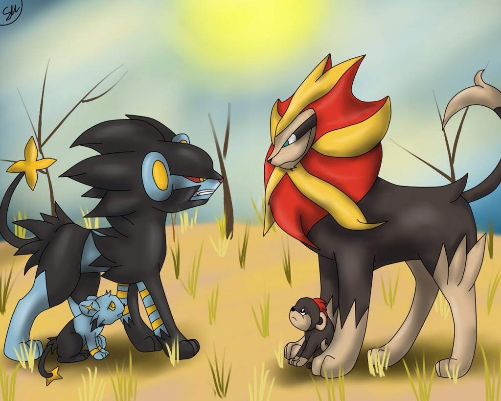 Pyroar Luxray