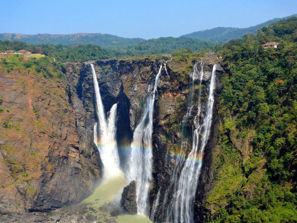 Jog Falls Karnataka India Nature HD Wallpapers Widescreen Desktop