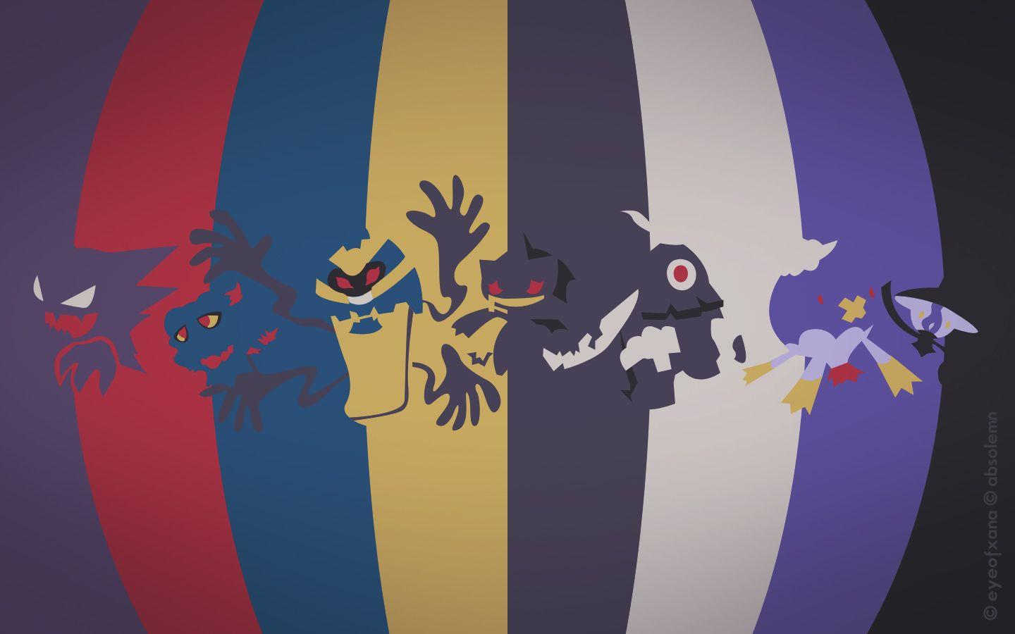 Haunter, Misdreavus, Cofagrigus, Banette, Dusclops, Drifblim