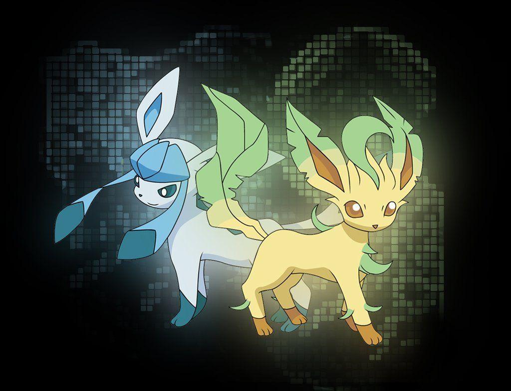 Pokémon Photo: leafeon and glaceon