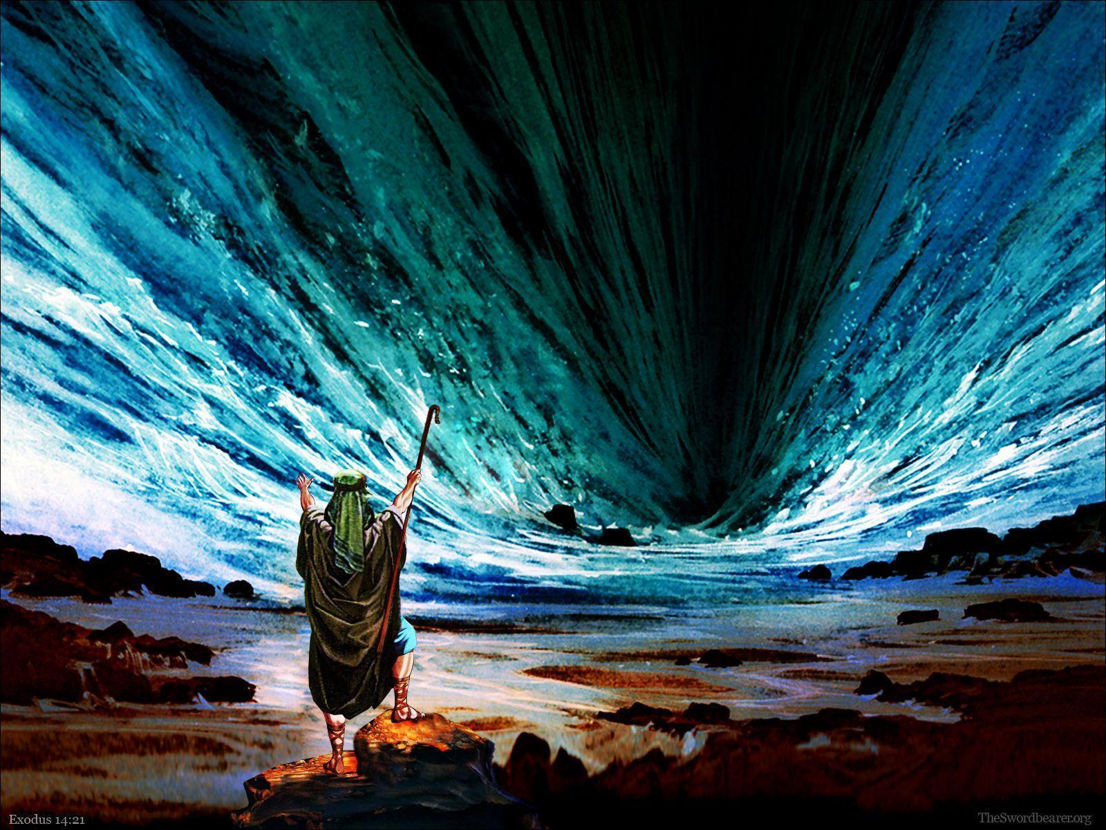 Wallpapers: Moses, Ten Commandments, Red Sea