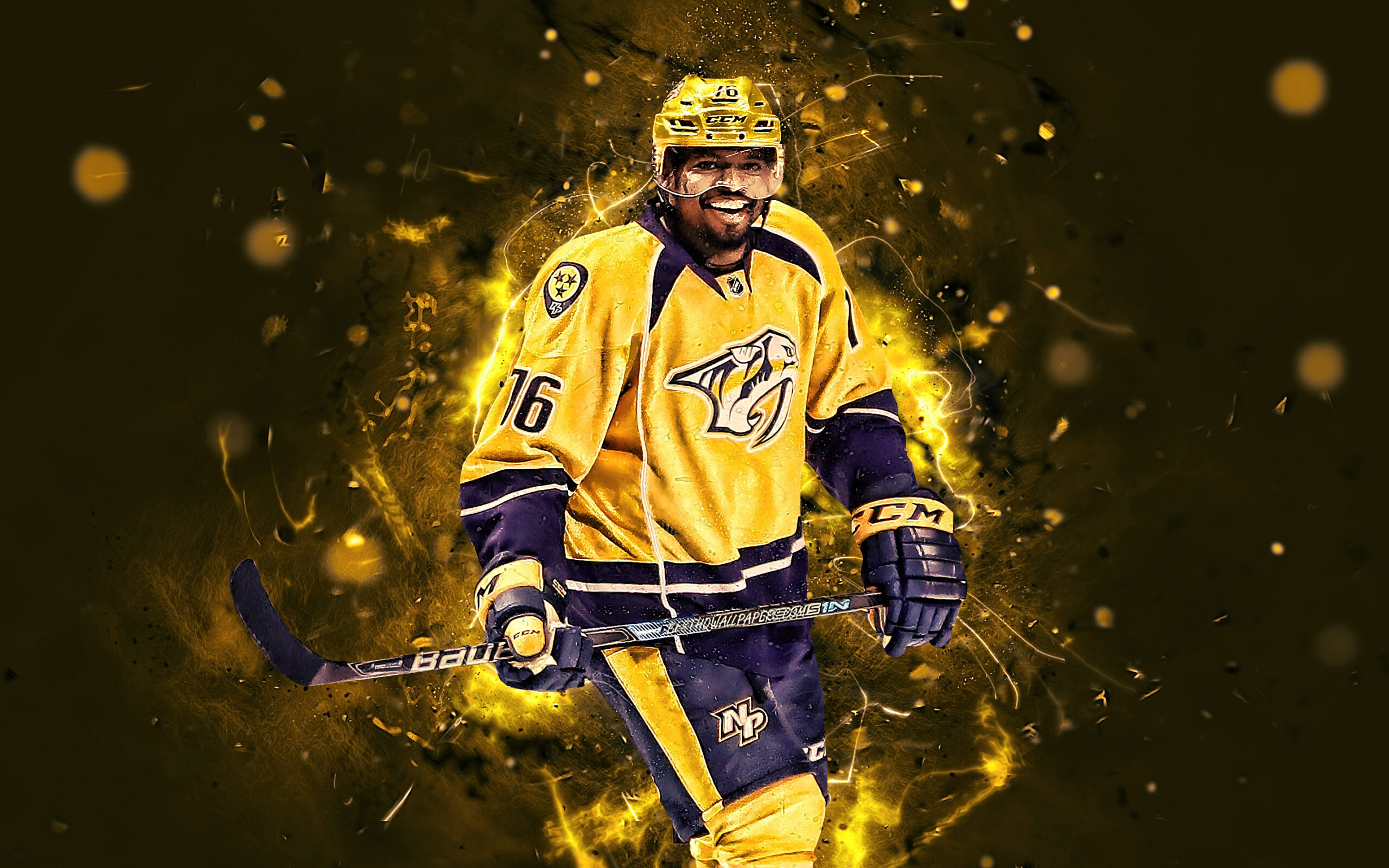 Download wallpapers PK Subban, hockey players, Nashville Predators, NHL, hockey stars, Pernell