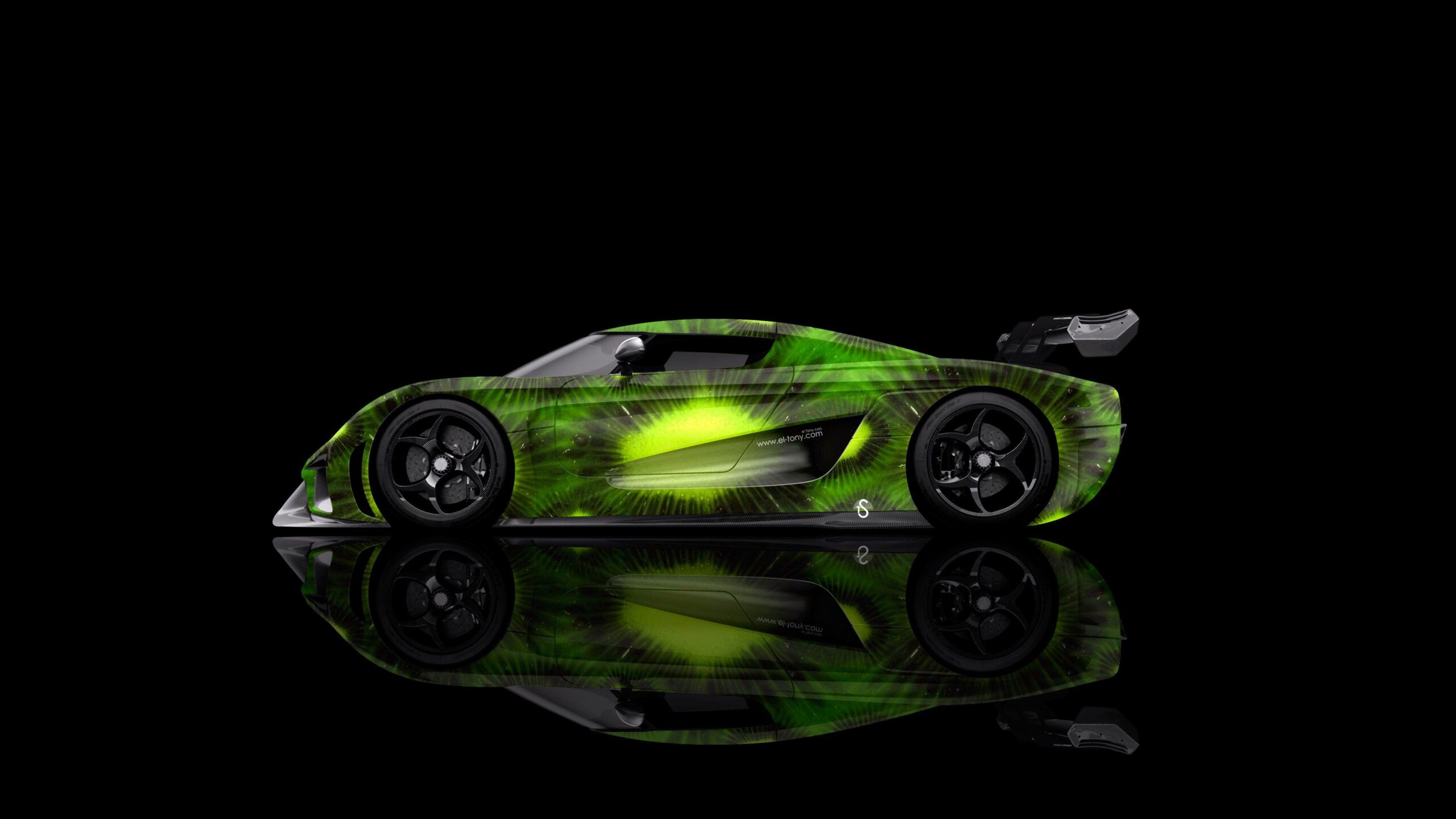 4K Koenigsegg Regera Side Kiwi Aerography Car 2015