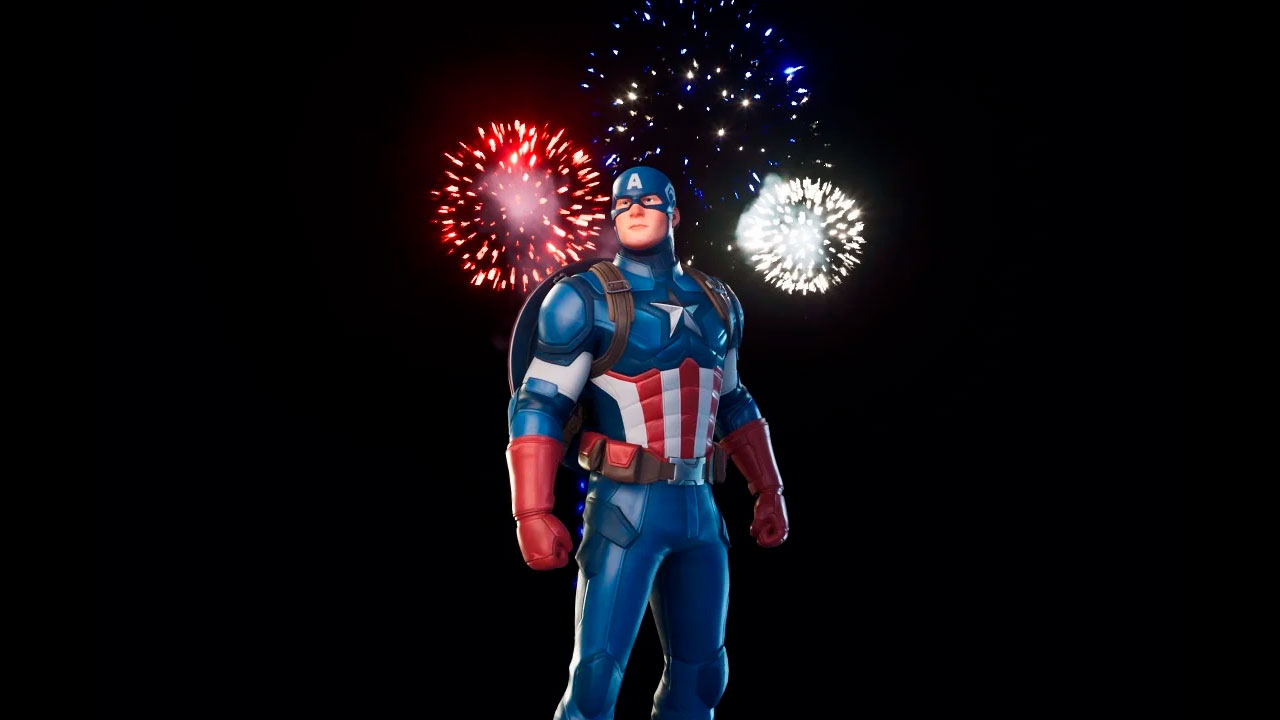 Captain America Fortnite wallpapers