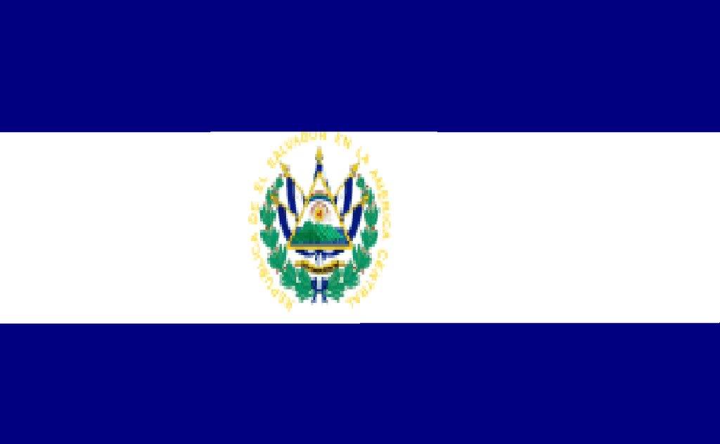 El Salvador Flag Colouring Page