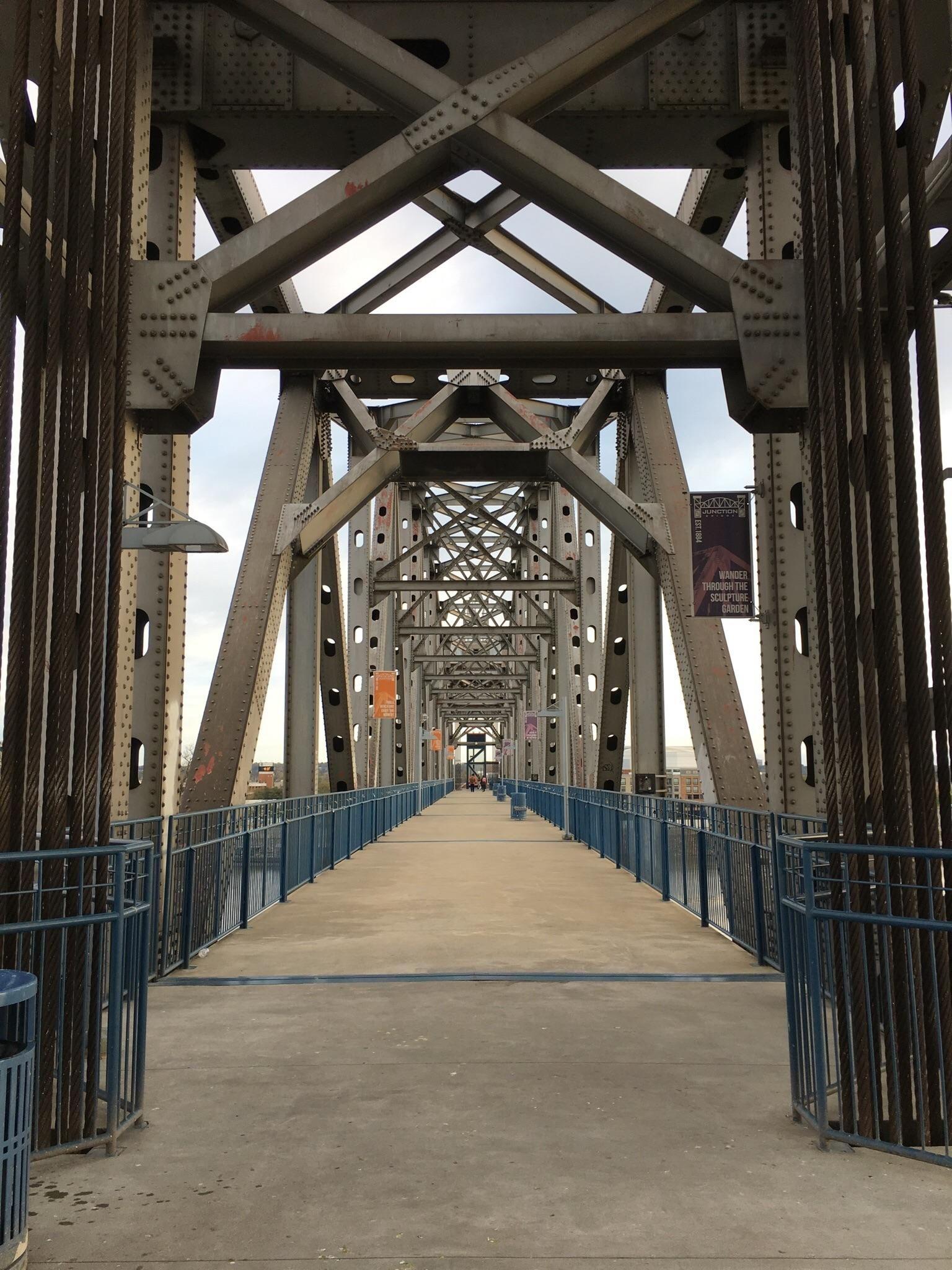 Junction Bridge in Little Rock AR [OC] [] Want an iPad Air