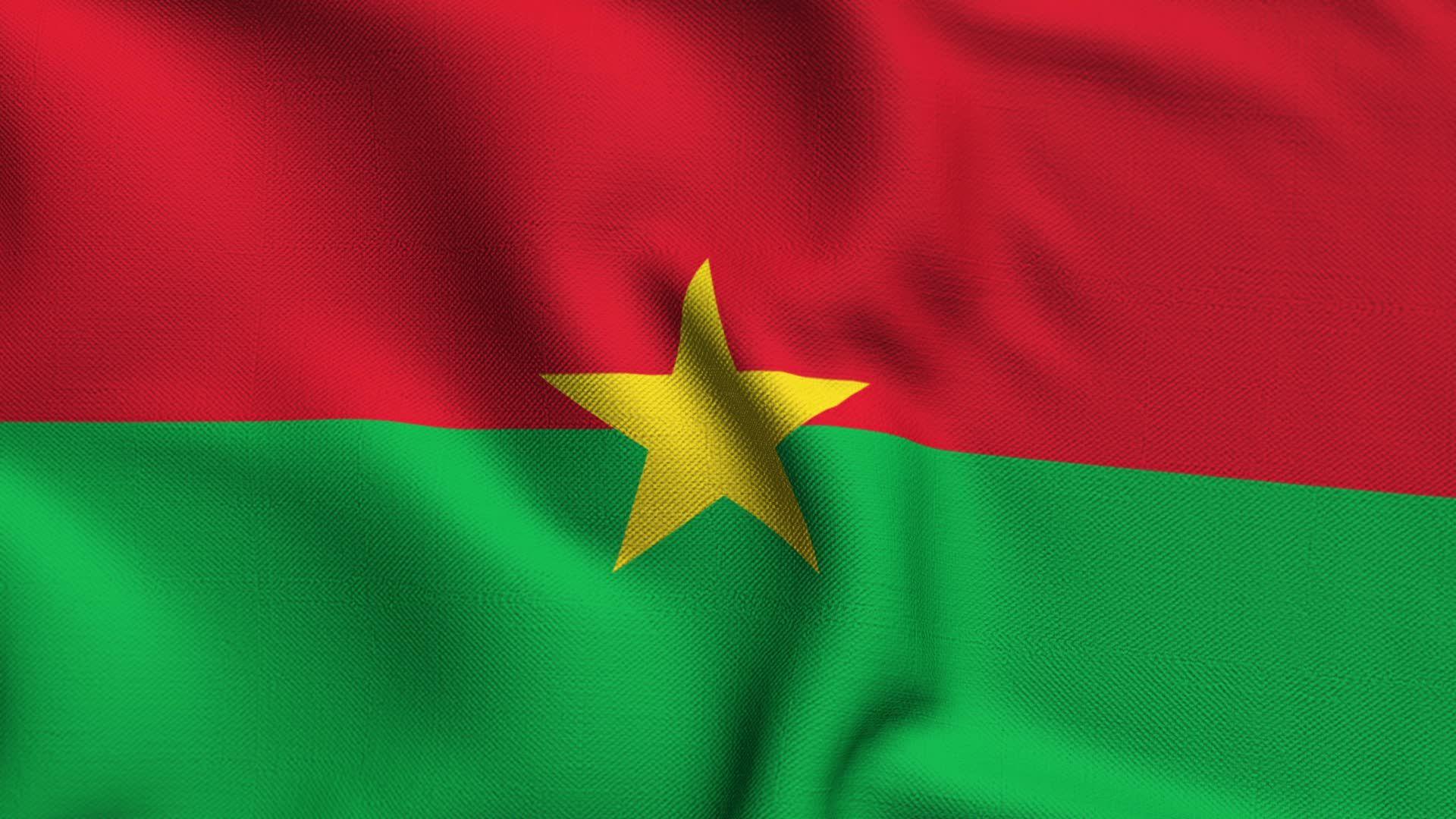 Video: Burkina Faso Weave Textured Flag Loop ~