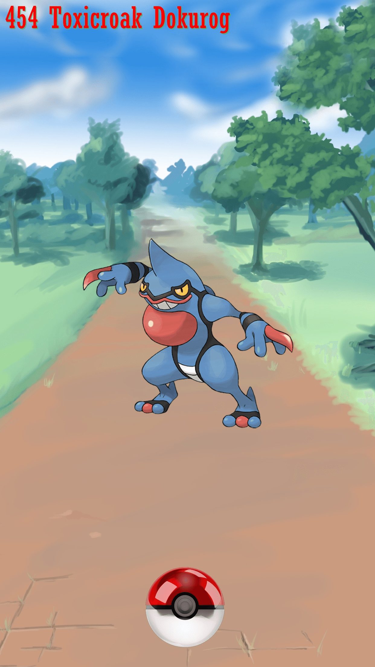 454 Street Pokeball Toxicroak Dokurog