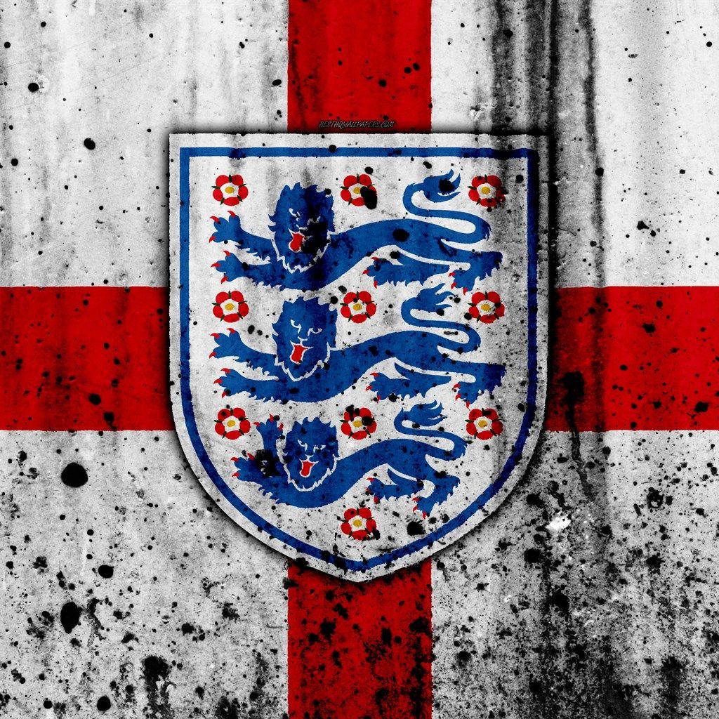 Download wallpapers England national football team, 4k, emblem