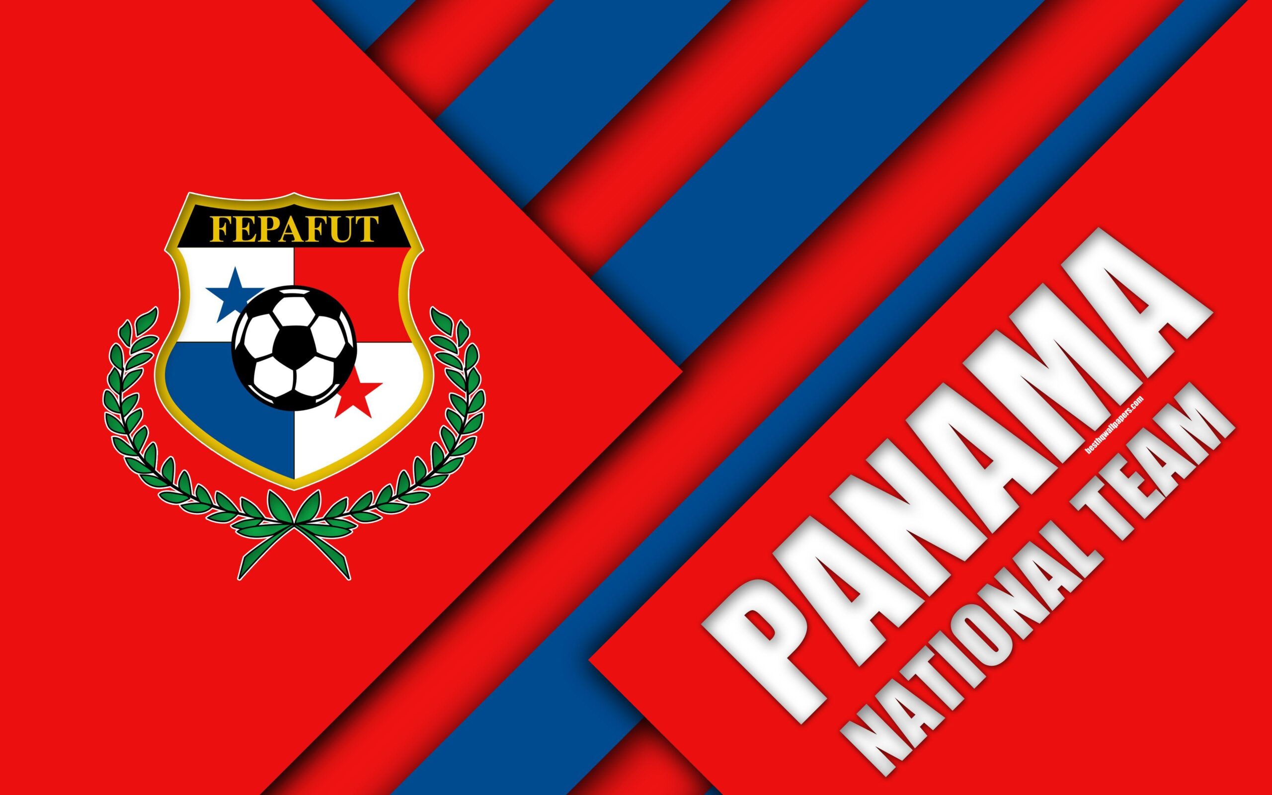 Download wallpapers Panama national football team, 4k, material