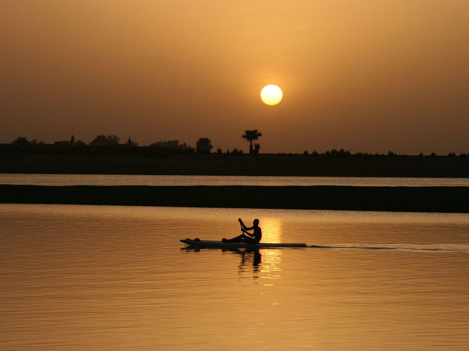 Sunset Niger River