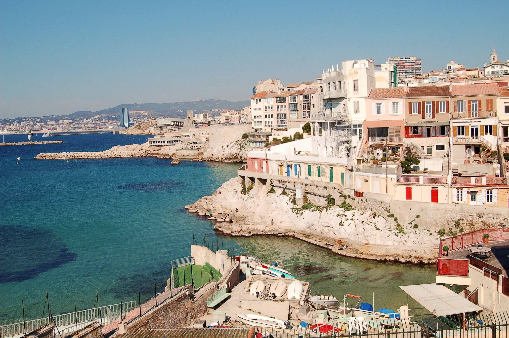 Photo Marseille France Coast Cities Houses