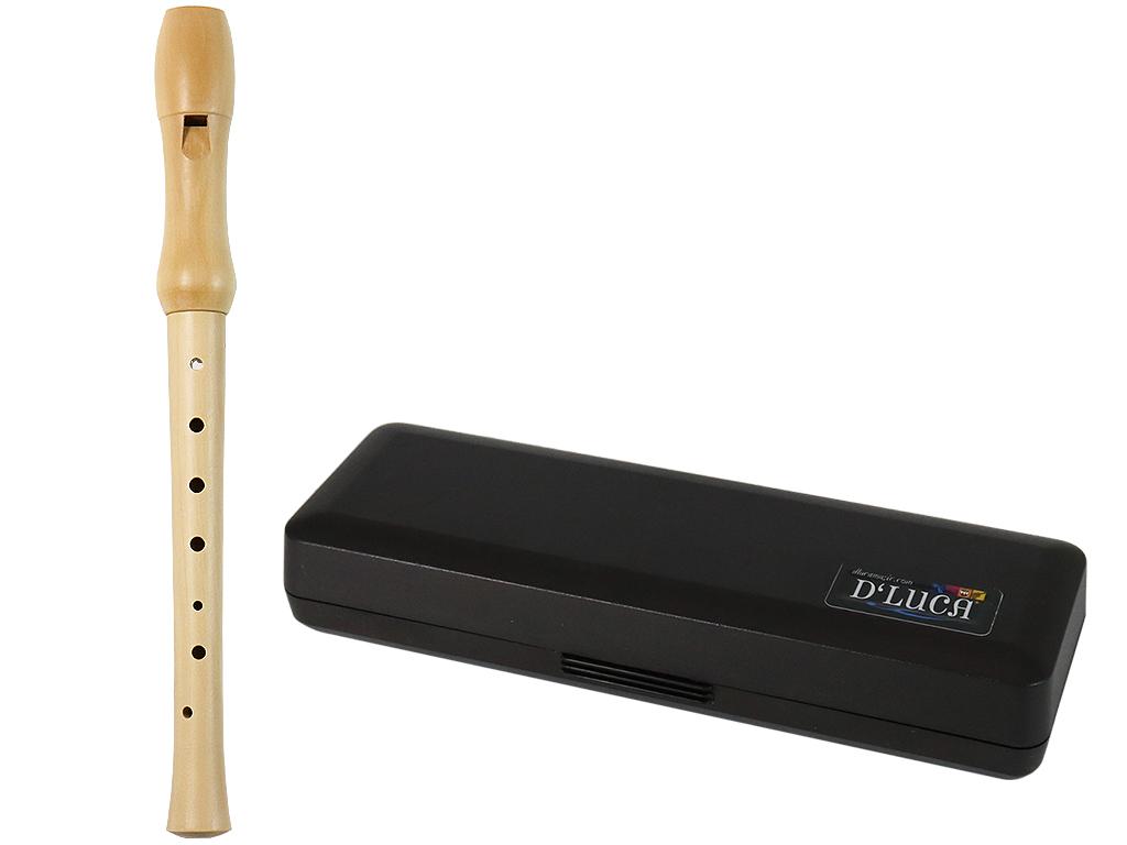 D’Luca 8 Hole 2 Piece German Soprano Wooden Recorder