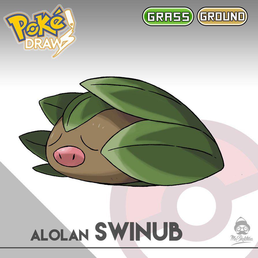 Alolan Swinub by MrSketchees by MrSketchees