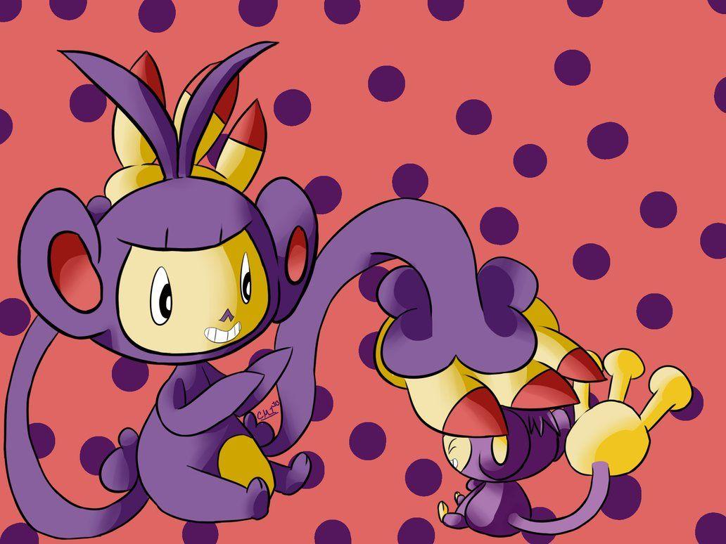 Aipom and Ambipom by Chaomaster1