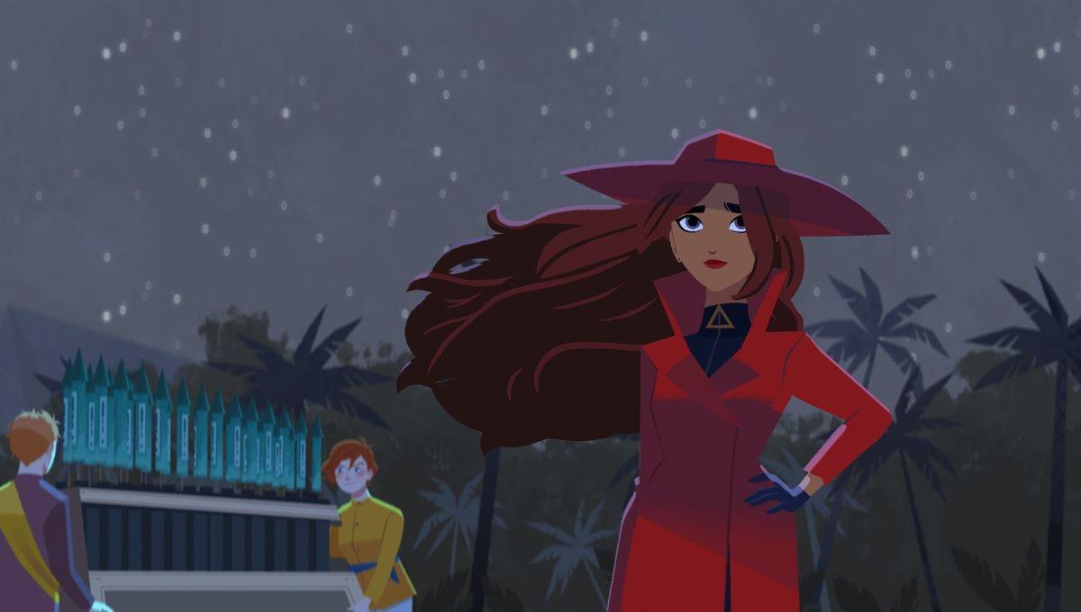 Gina Rodriguez dons Carmen Sandiego gear as she prepares for live