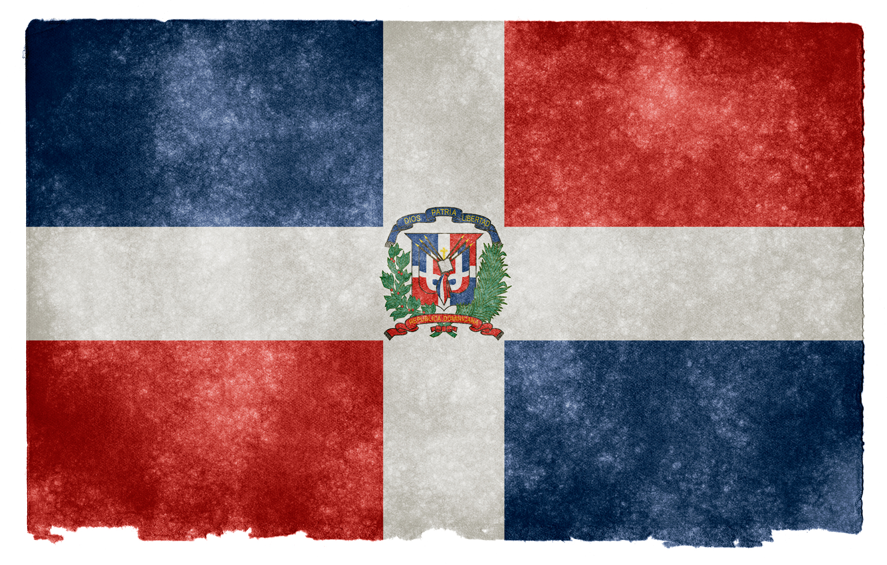 Dominican Republic Grunge Flag HD Wallpapers