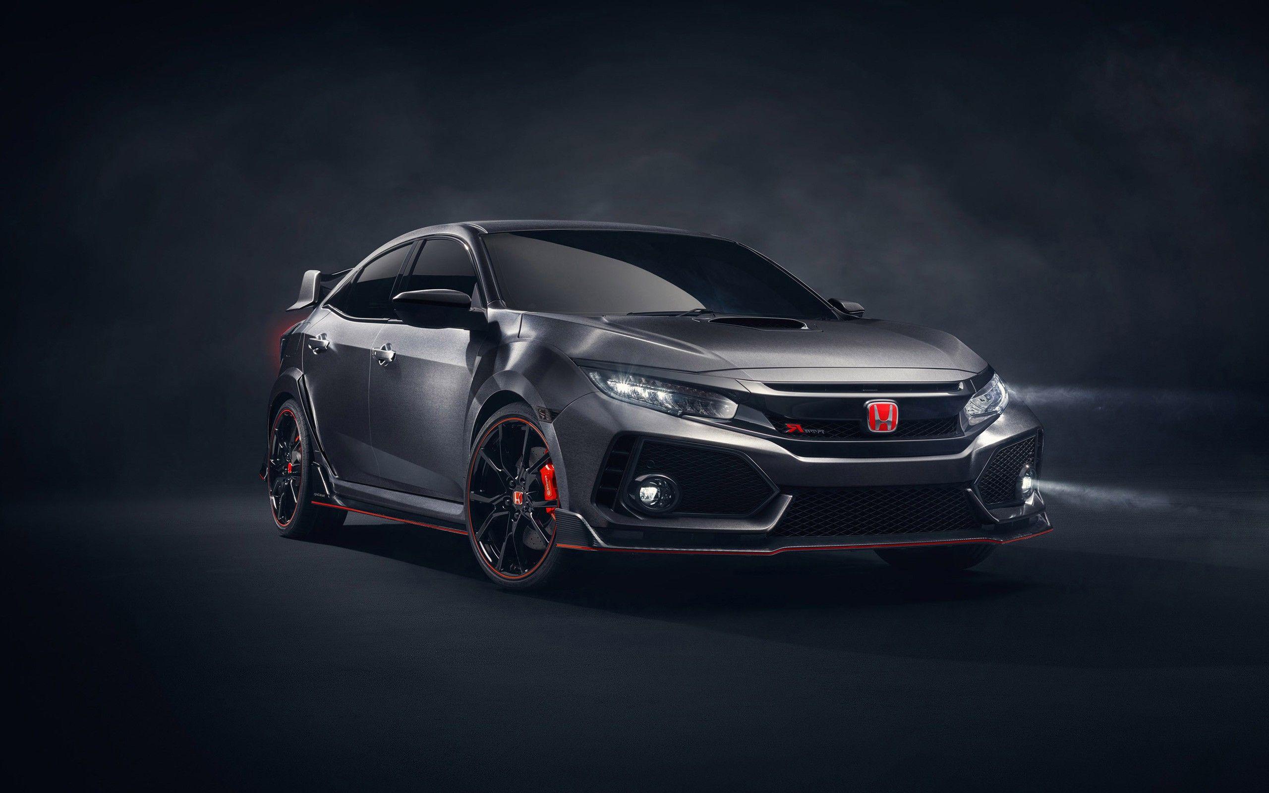 2017 Honda Civic Type R Black Car Wallpapers