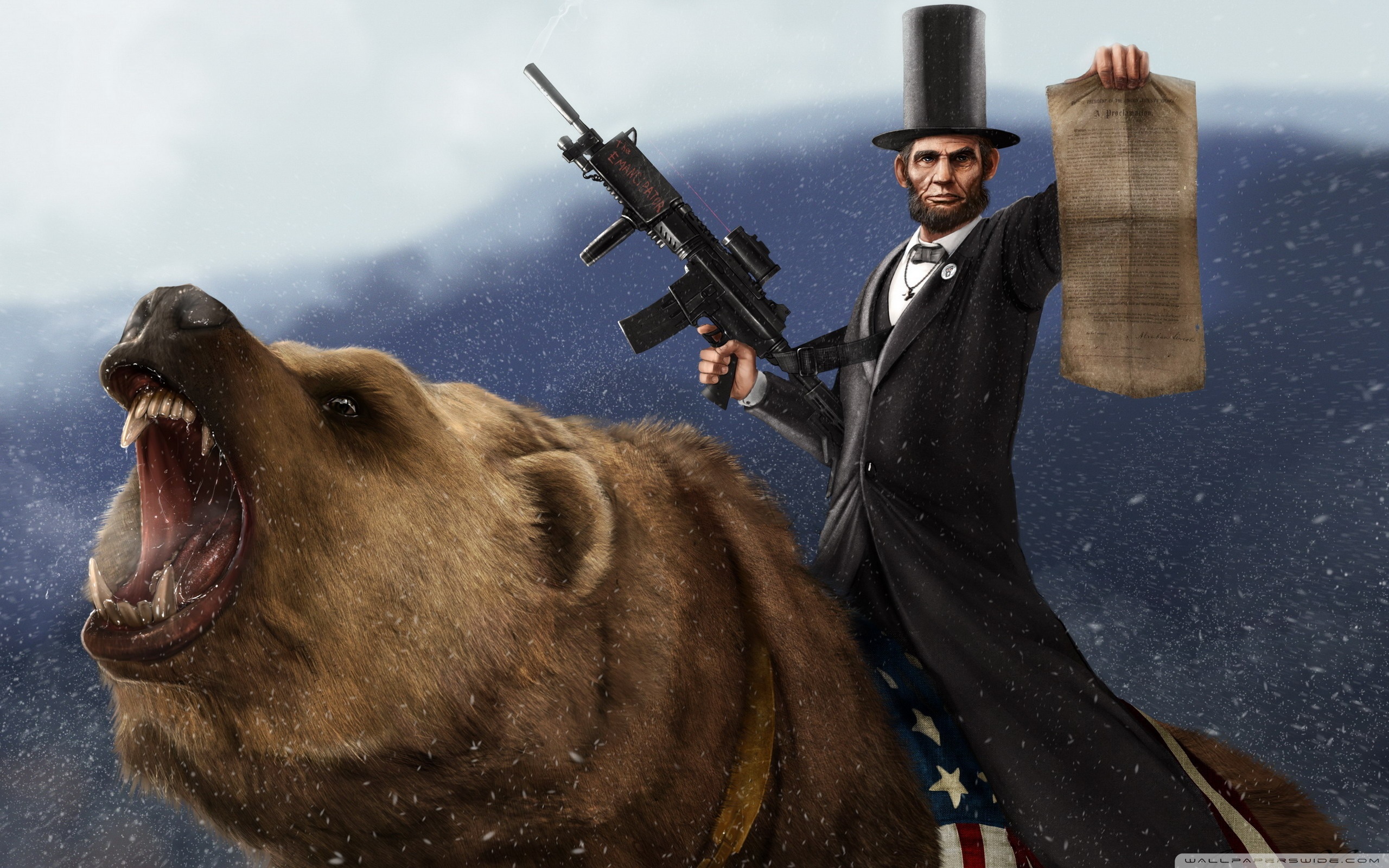 Abraham Lincoln Artwork ❤ 4K HD Desktop Wallpapers for 4K Ultra HD