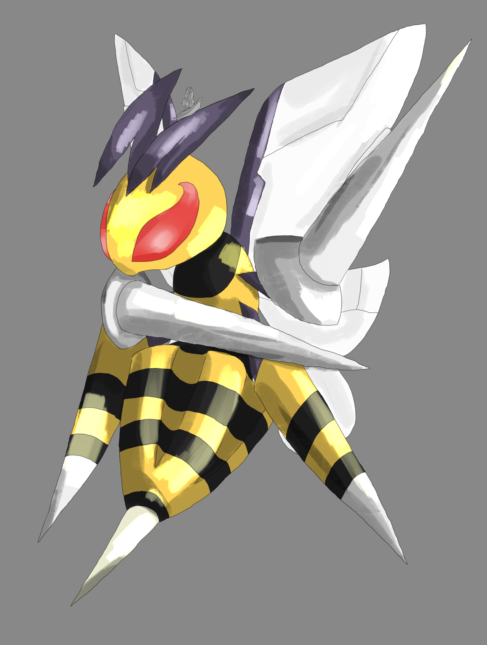 Mega Beedrill Vs Mega Pidgeot by Harijizo