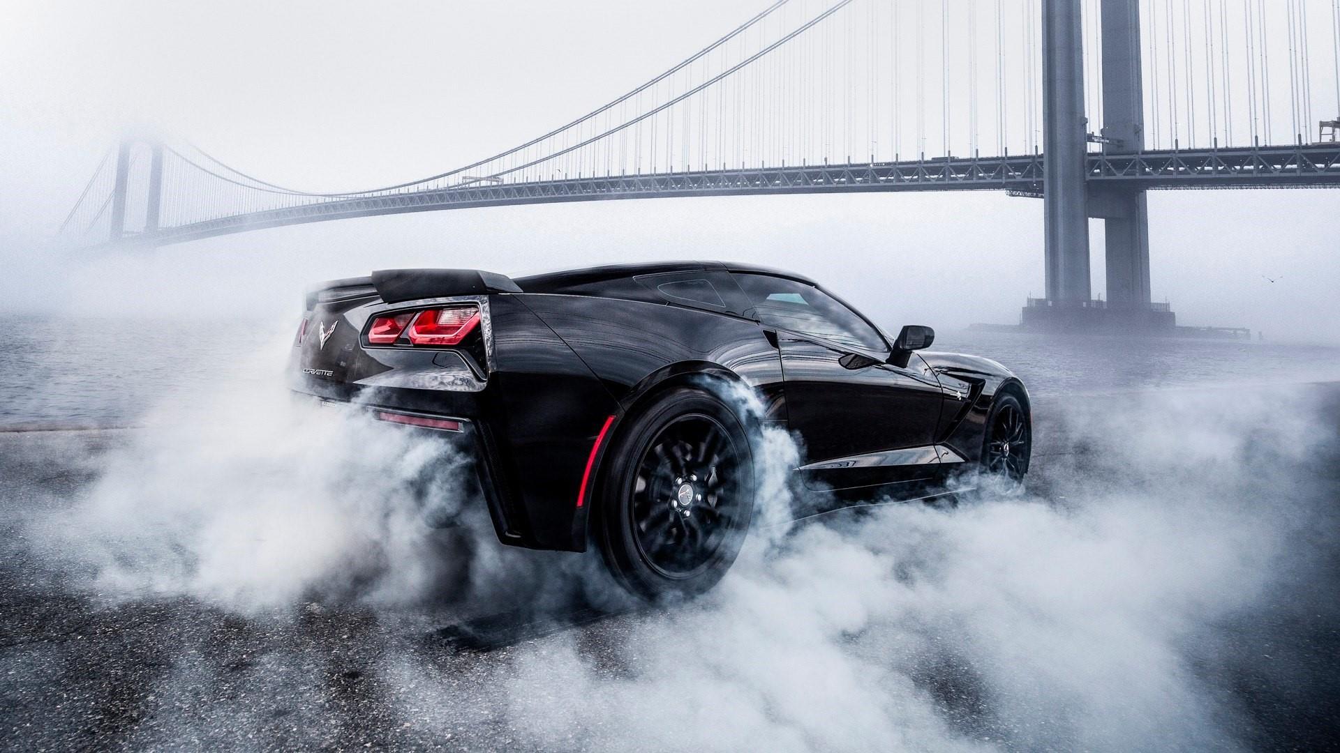 Black Chevrolet Corvette Wallpapers