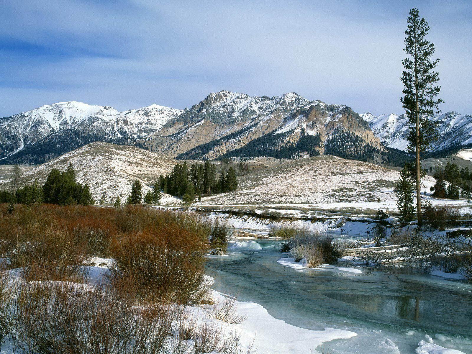 Mountain: Water Colorado Boulder Wonter Nature Trees Snow Mountain