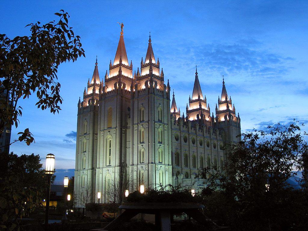 Salt Lake Temple Night Wallpapers