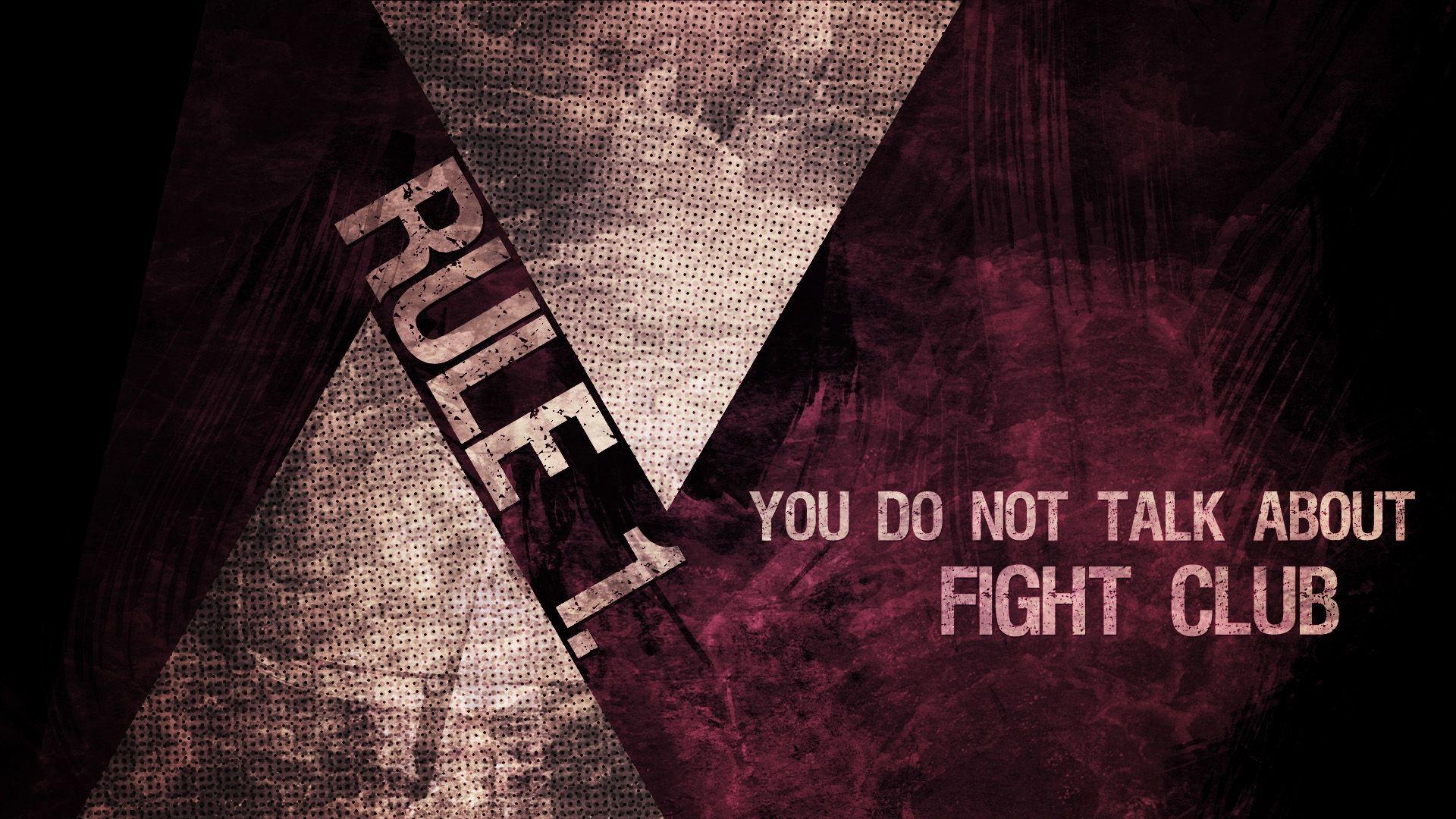 Download Wallpapers fight club, rule, you do not talk about