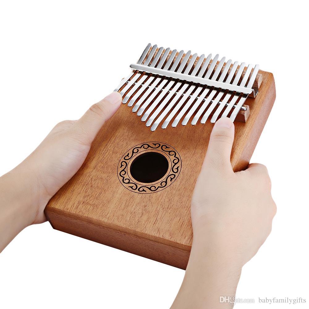 17 Keys Kalimba Mbira Thumb Piano High Quality Wood Mahogany Body