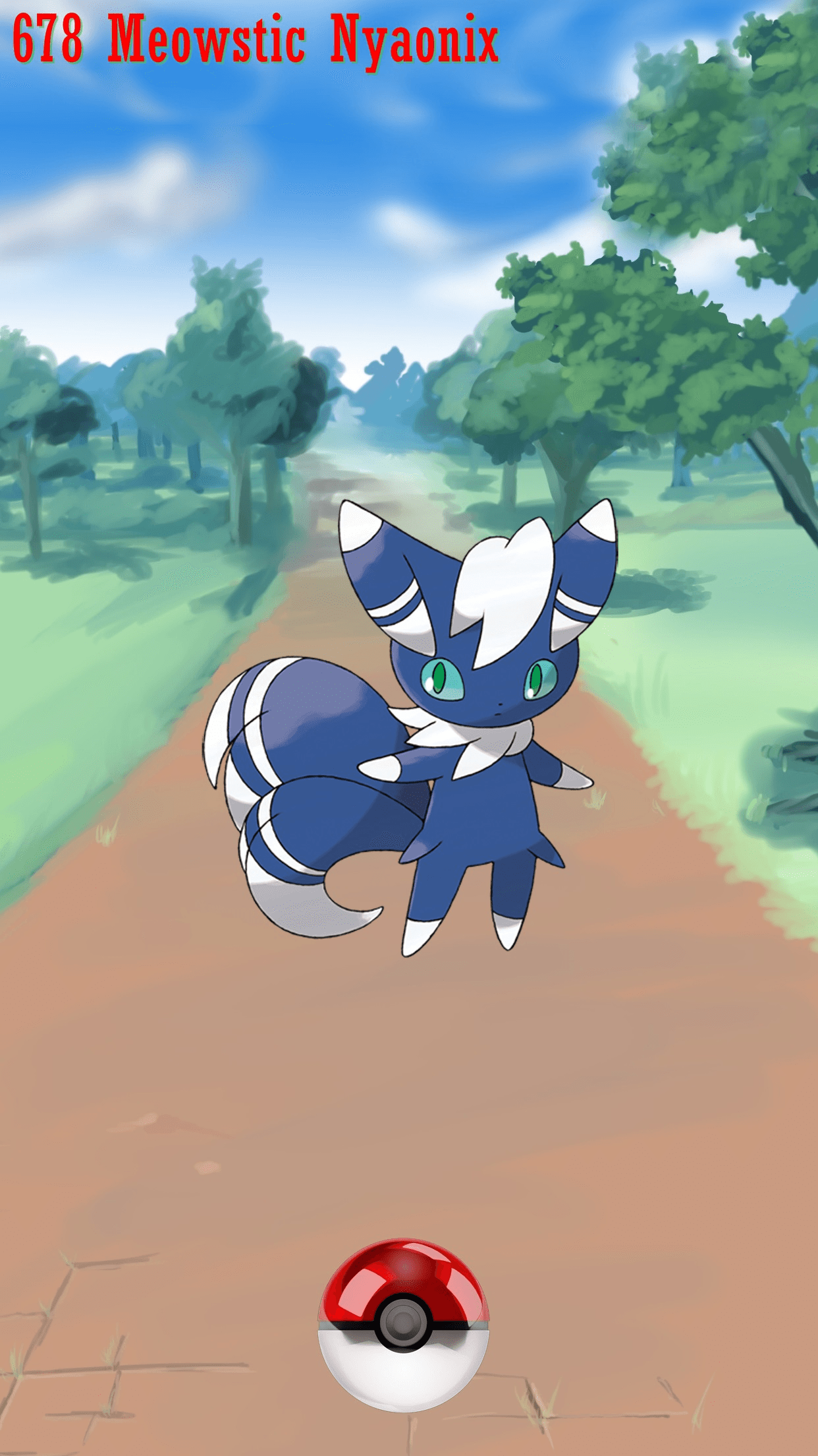 678 Street Pokeball Meowstic Nyaonix