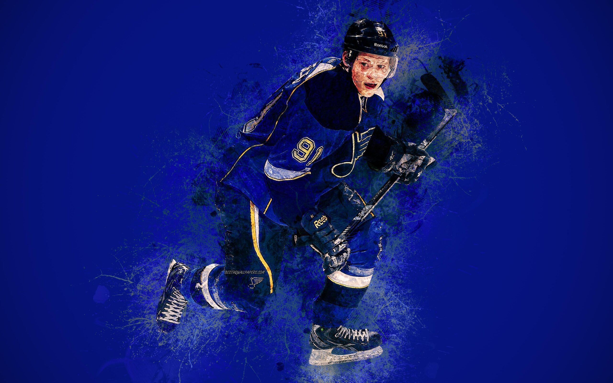 Download wallpapers Vladimir Tarasenko, 4k, St Louis Blues, Russian