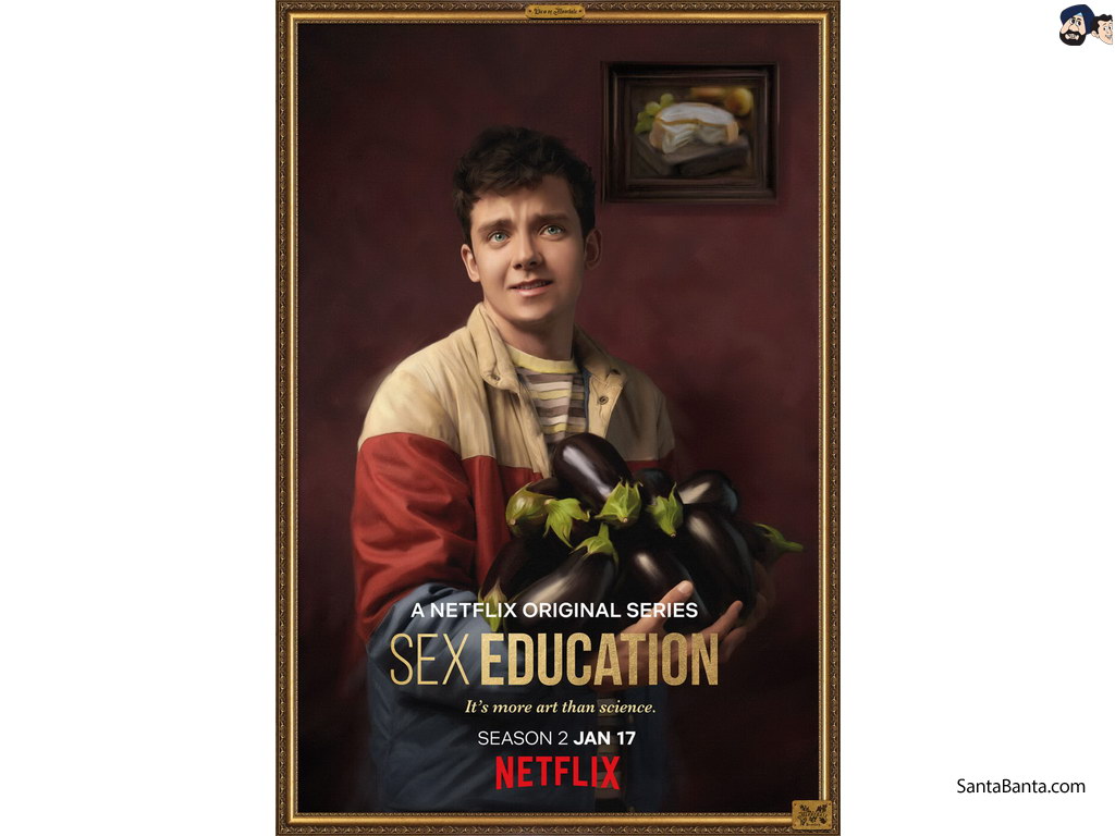 Asa Butterfield in the poster of Netflix` web series `Sex Education` season 2