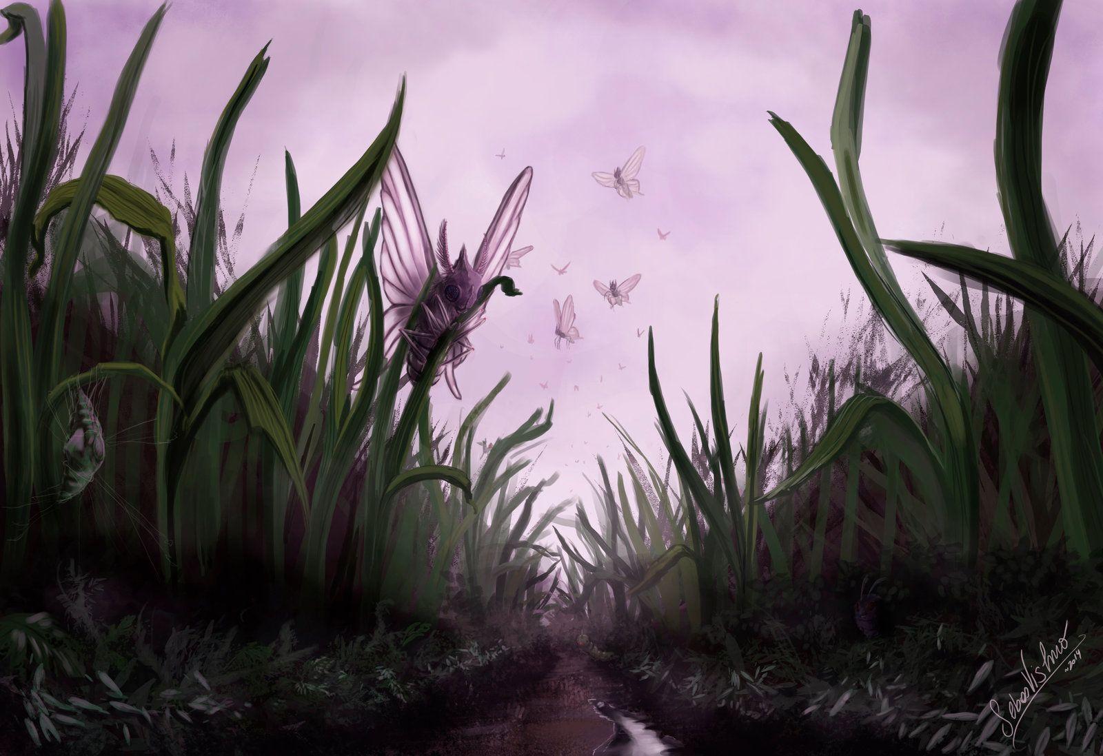 Pokesafari: Venomoth and the tall grass by SebasVishno