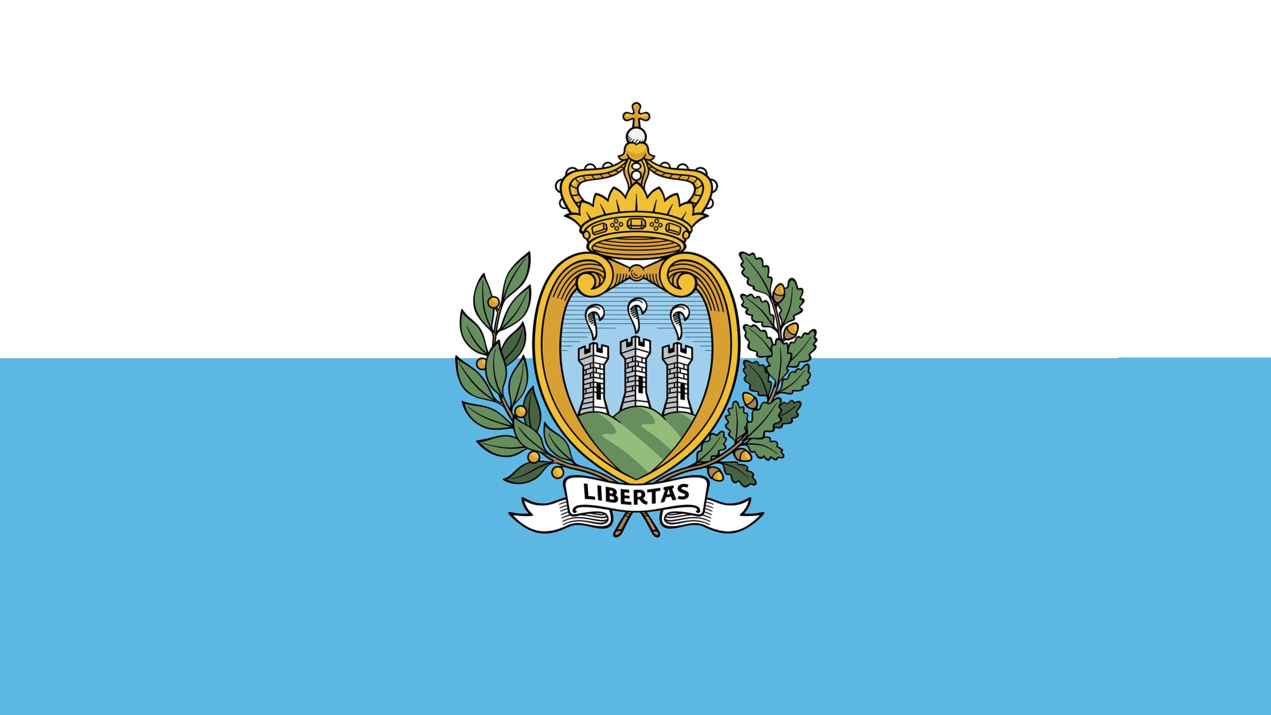 San Marino Flag UHD 4K Wallpapers