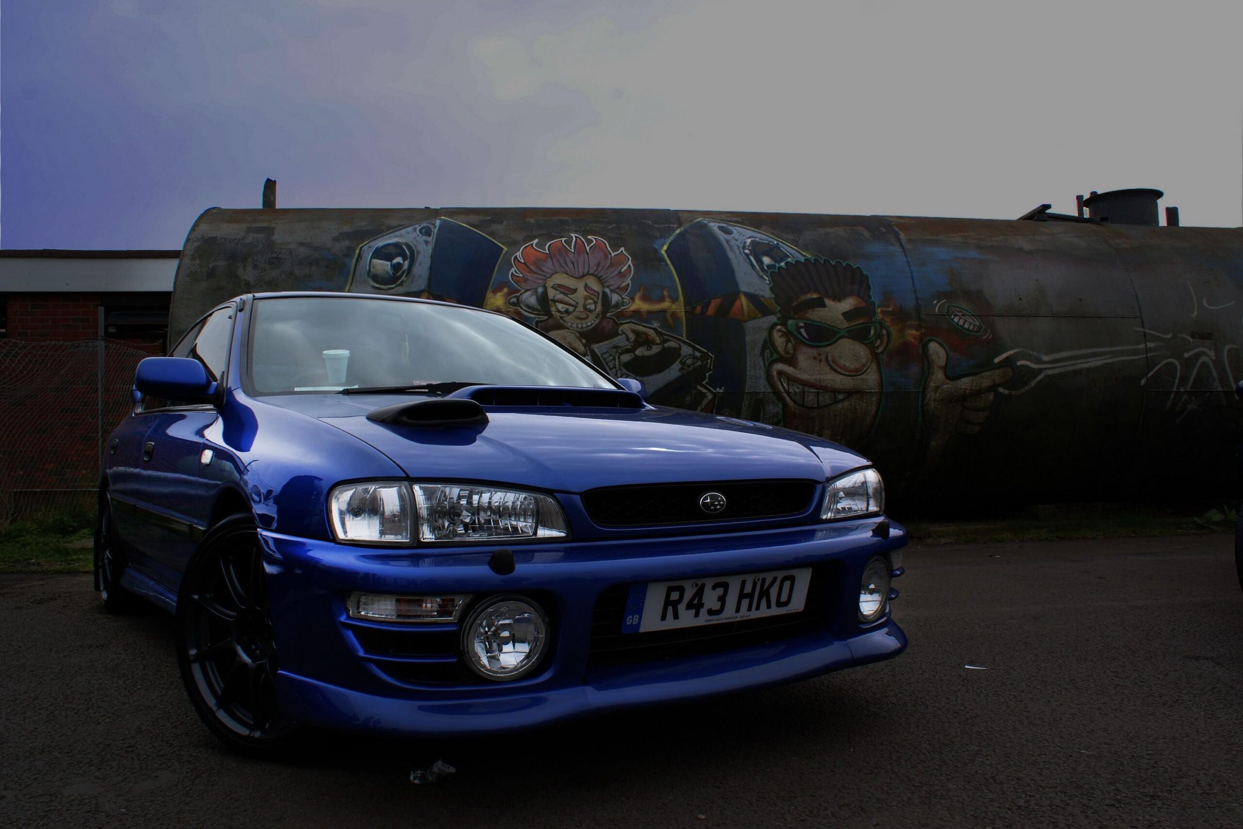 Subaru impreza blue cars tuning wallpapers