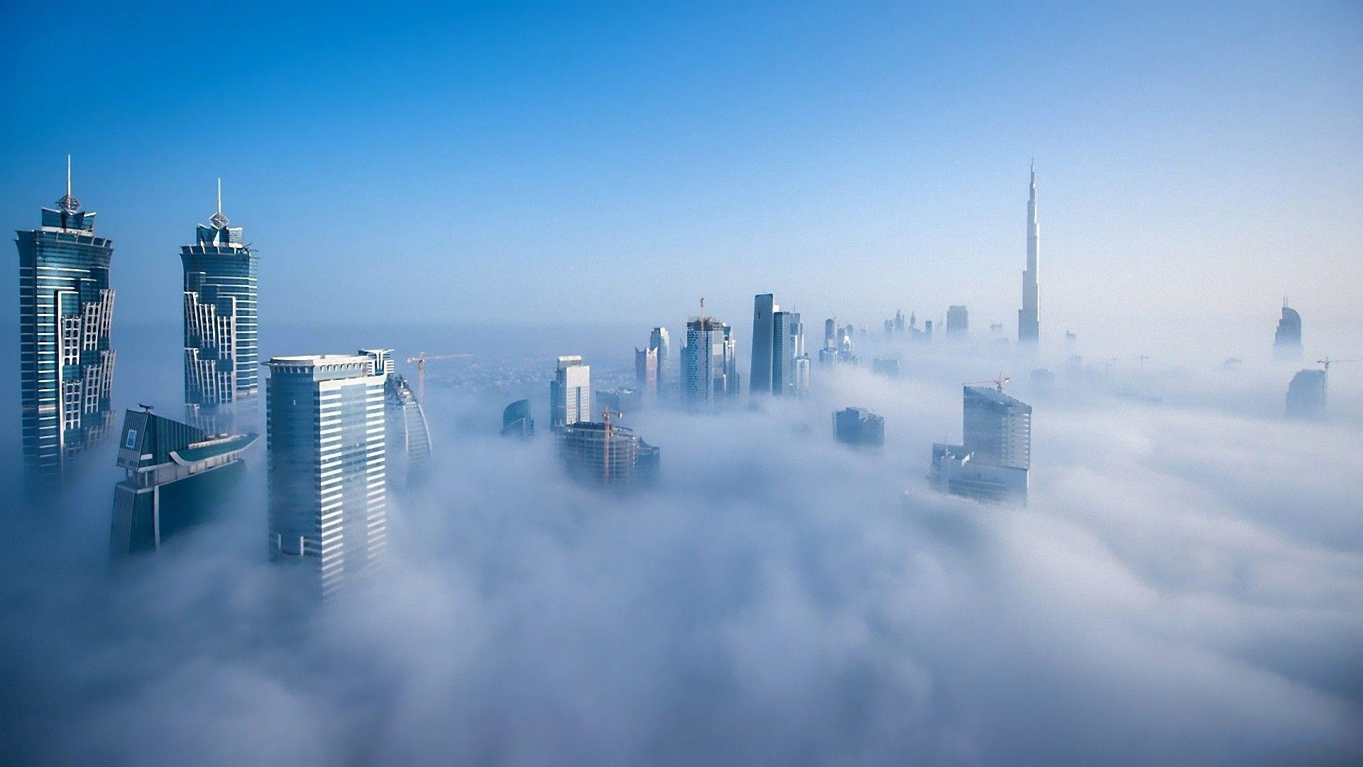 Burj Al Arab Cityscapes Dubai Sunset United Arab Emir