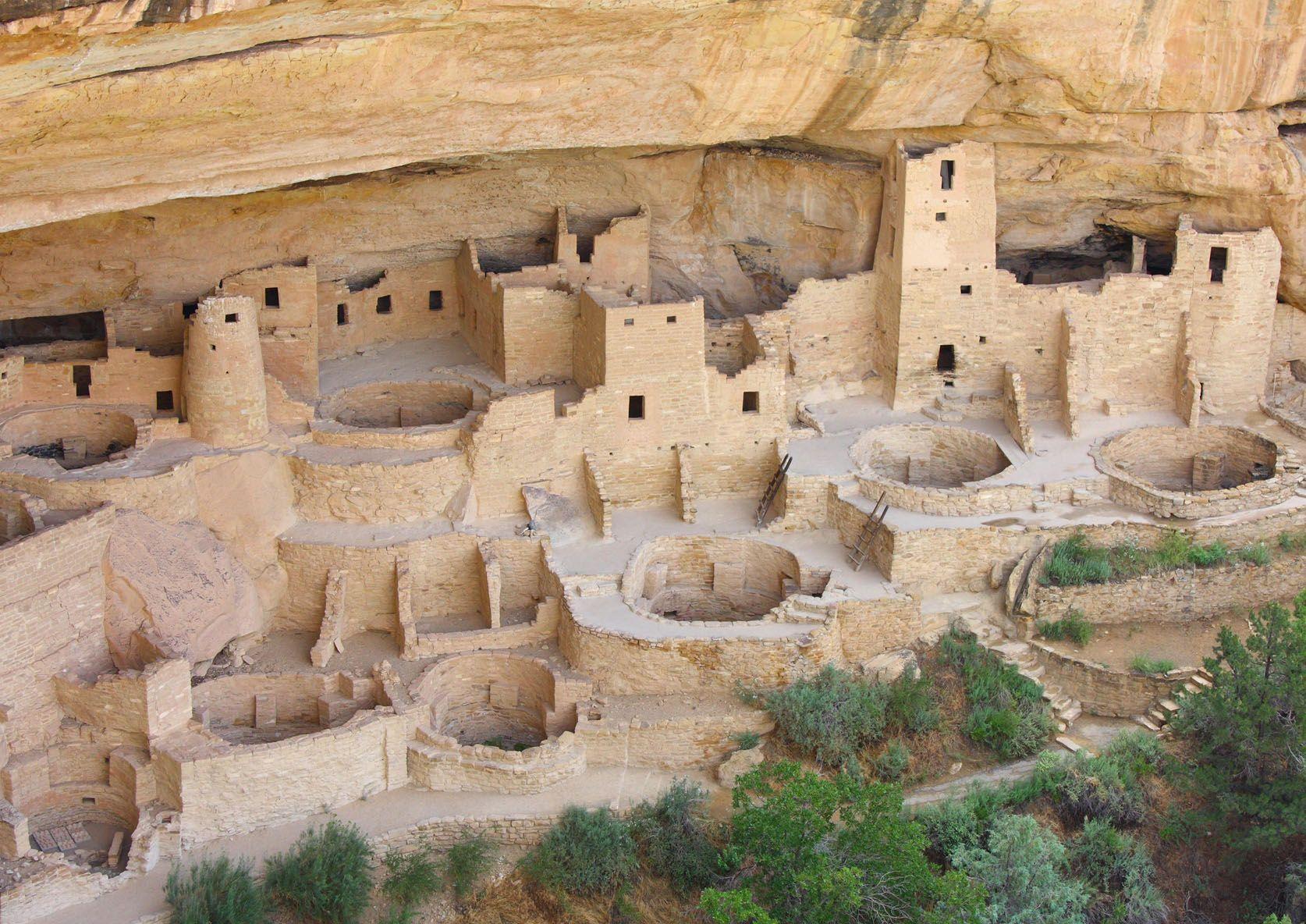 Mesa Verde cliff dwellings. Montezuma County, Colorado. Anasazi