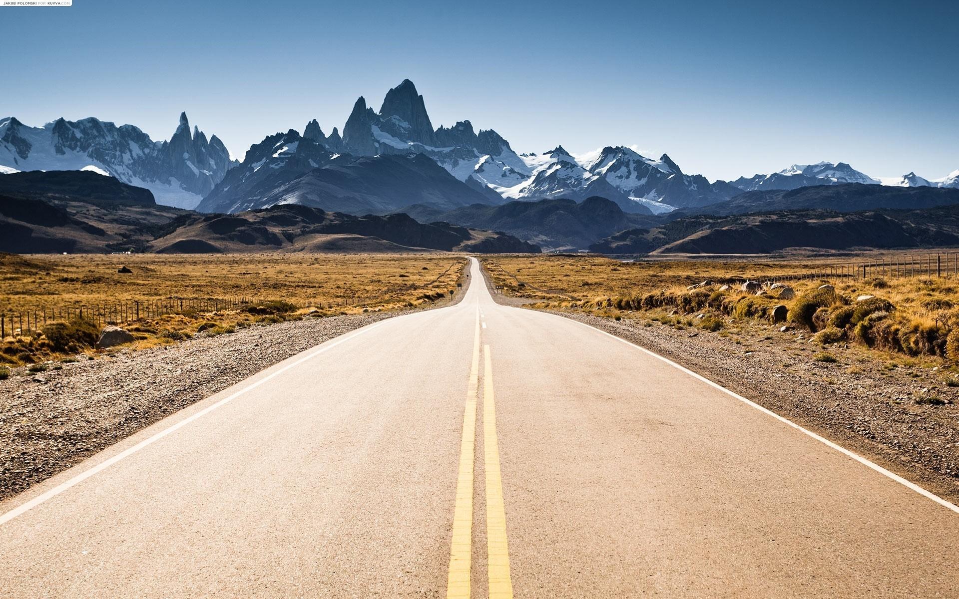 Mountains nature roads windows 8 fitz roy wallpapers