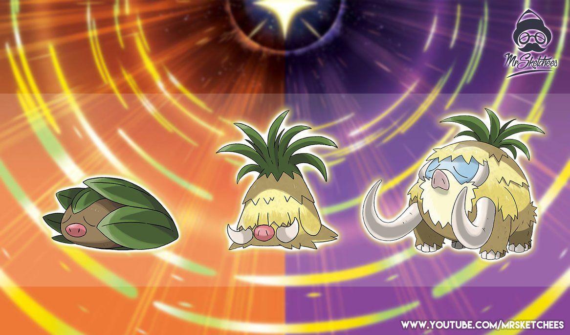 Alolan Swinub, Piloswine, Mamoswine by MrSketchees by MrSketchees on