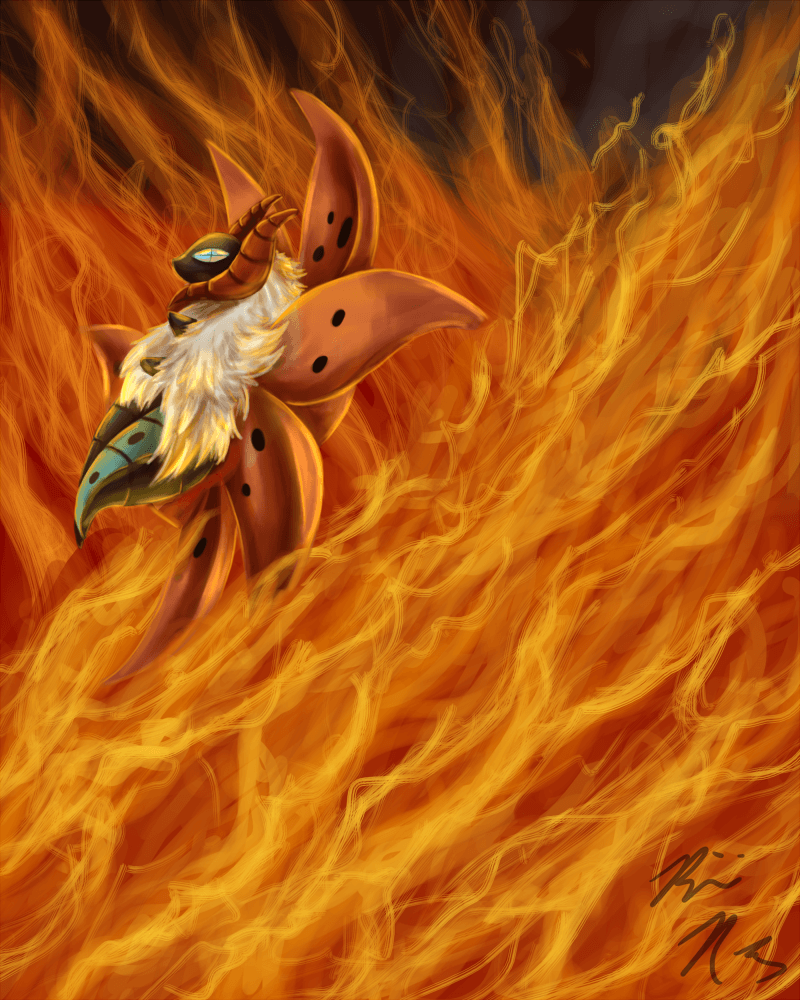 Volcarona used FIERY DANCE: re by PyroFishies