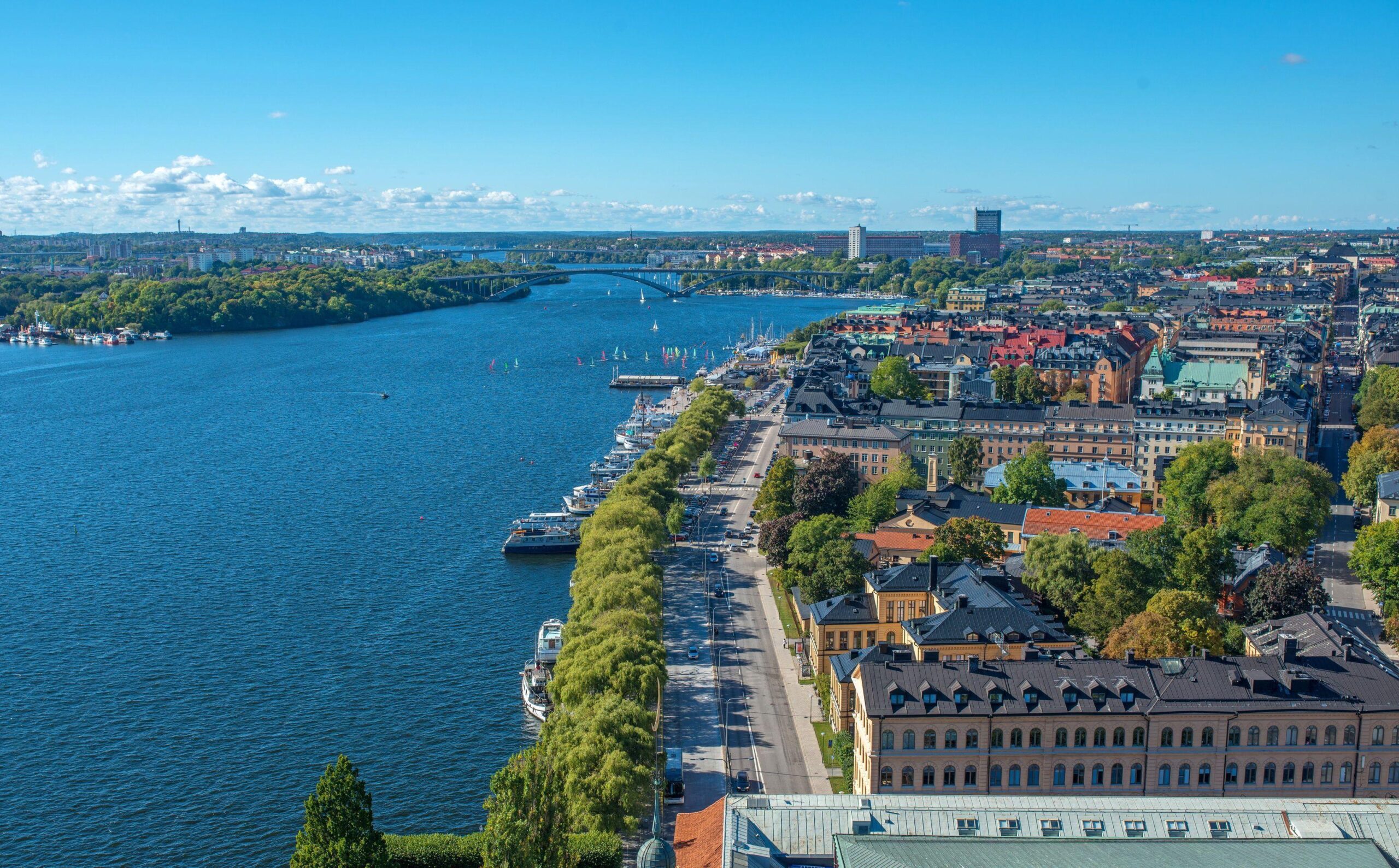 Stockholm Sweden Rivers From above Cities