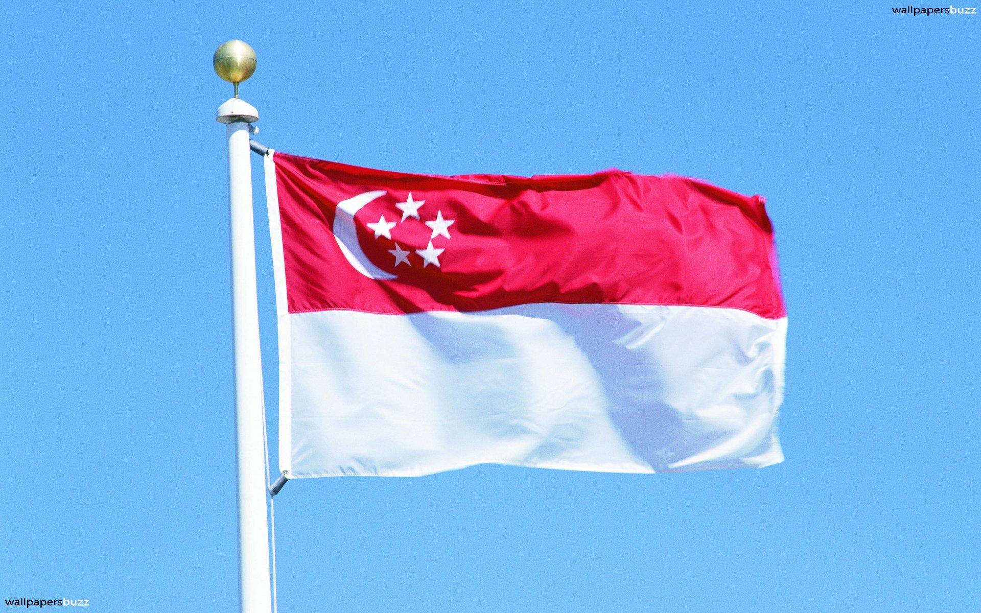 The traditional flag of Singapore HD Wallpapers