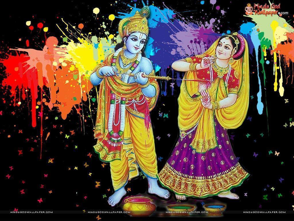 Radha Krishna Holi Wallpapers, Play Holi Image, Photos Download