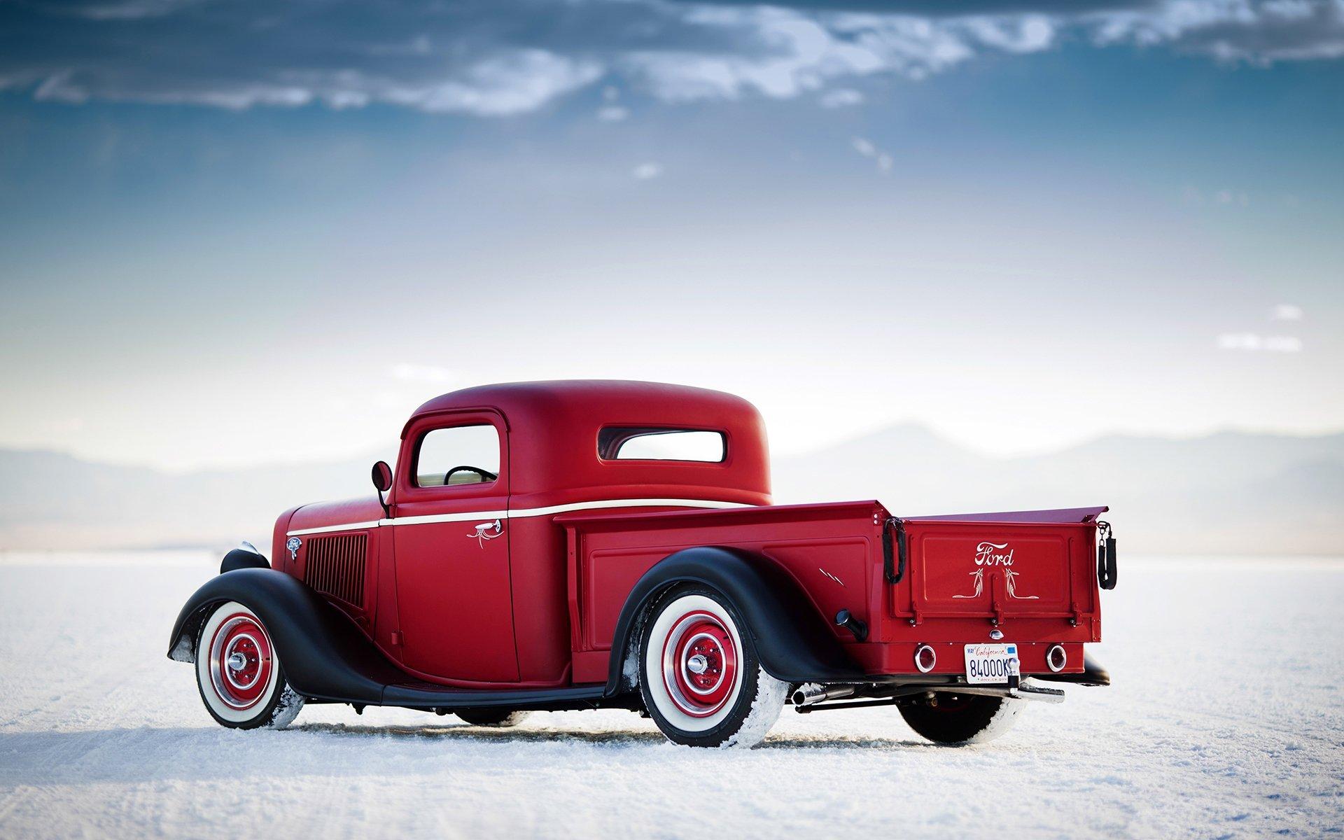 ford bonneville salt flats pickup truck car retro HD wallpapers