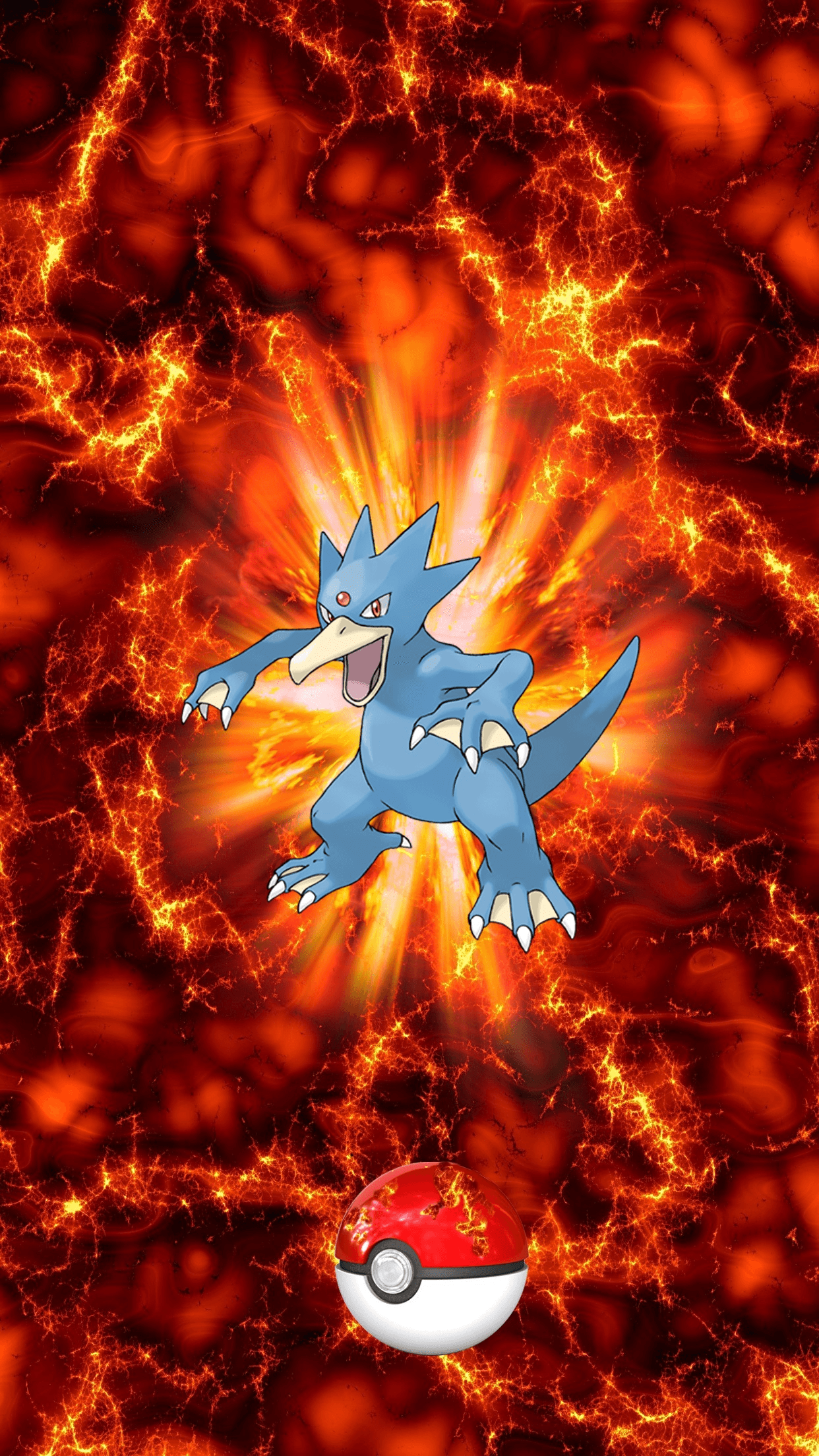 055 Fire Pokeball Golduck Golduck Psyduck