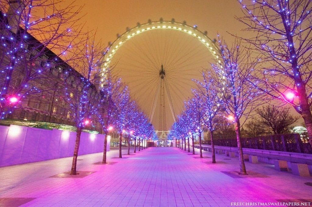 Christmas London Eye Wallpapers